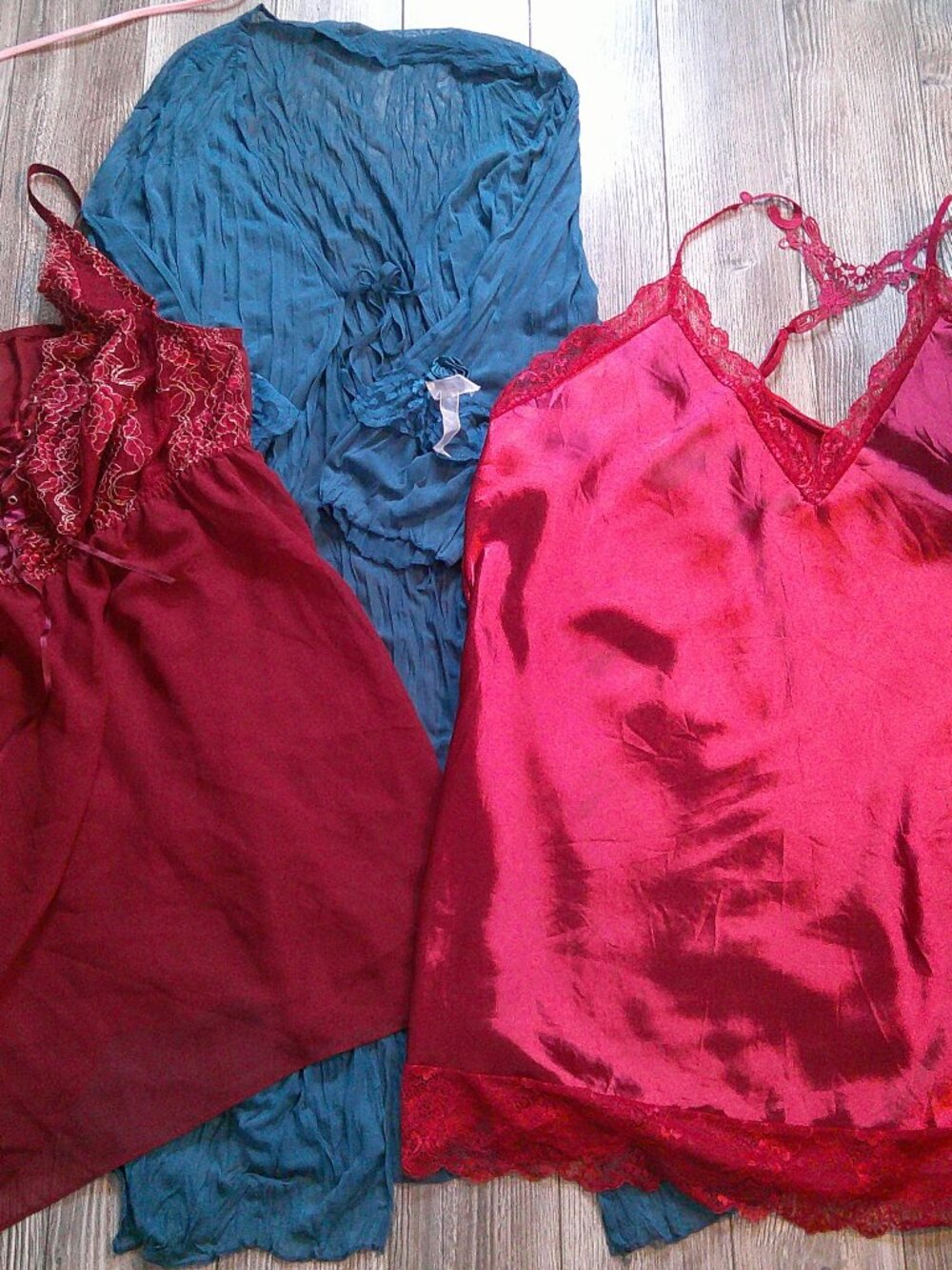 3-Pc Lingerie Slips/Robe Cacique/AvidLove/FV Collection/Woman Sz 3X/4X (26-28)